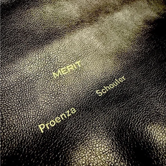 Proenza Schouler x Merit Blue/Black Reversible Leather Top Handle Bag ✨ - Picture 5 of 10